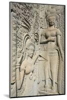 Hindu Statues on the Outer Wall of Angkor Wat, Siem Reap, Cambodia, Southeast Asia-Alex Robinson-Mounted Photographic Print