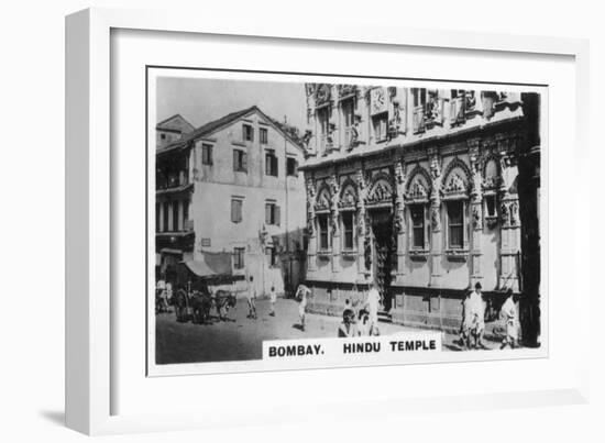 Hindu Temple, Bombay, India, C1925-null-Framed Giclee Print