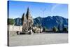 Hindu Temple Complex, Mount Bromo, Bromo Tengger Semeru National Park, Java, Indonesia-Michael Runkel-Stretched Canvas