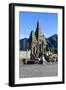 Hindu Temple Complex, Mount Bromo, Bromo Tengger Semeru National Park, Java, Indonesia-Michael Runkel-Framed Photographic Print