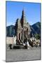 Hindu Temple Complex, Mount Bromo, Bromo Tengger Semeru National Park, Java, Indonesia-Michael Runkel-Mounted Photographic Print