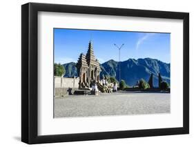 Hindu Temple Complex, Mount Bromo, Bromo Tengger Semeru National Park, Java, Indonesia-Michael Runkel-Framed Photographic Print