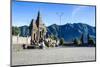 Hindu Temple Complex, Mount Bromo, Bromo Tengger Semeru National Park, Java, Indonesia-Michael Runkel-Mounted Photographic Print