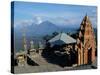 Hindu Temple Door near Gunung Batur in northern Bali, Indonesia-Paul Souders-Stretched Canvas