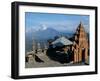 Hindu Temple Door near Gunung Batur in northern Bali, Indonesia-Paul Souders-Framed Premium Photographic Print