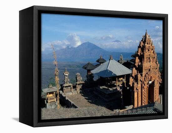 Hindu Temple Door near Gunung Batur in northern Bali, Indonesia-Paul Souders-Framed Stretched Canvas