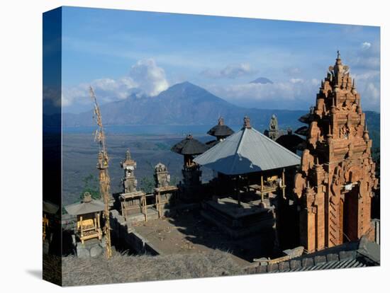 Hindu Temple Door near Gunung Batur in northern Bali, Indonesia-Paul Souders-Stretched Canvas