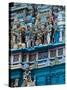 Hindu Temple Exterior, Colombo, Sri Lanka, Asia-Kim Walker-Stretched Canvas