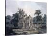 Hindu Temple in the Fort of the Rohtas, Bihar, India (W/C on Paper)-Thomas Daniell-Stretched Canvas