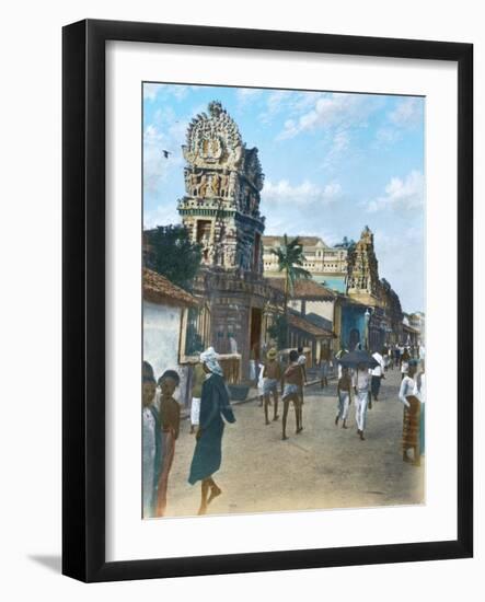 Hindu Temple in the Pettah, Colombo, Ceylon-null-Framed Giclee Print