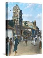 Hindu Temple in the Pettah, Colombo, Ceylon-null-Stretched Canvas