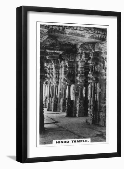 Hindu Temple, Vijayanagar, India, C1925-null-Framed Giclee Print