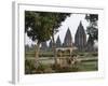 Hindu Temples at Prambanan, Unesco World Heritage Site, Island of Java, Indonesia-Charles Bowman-Framed Photographic Print