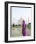 Hindu Woman at Taj Mahal, Agra, India-Bill Bachmann-Framed Photographic Print