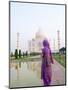 Hindu Woman at Taj Mahal, Agra, India-Bill Bachmann-Mounted Photographic Print