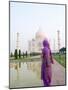 Hindu Woman at Taj Mahal, Agra, India-Bill Bachmann-Mounted Photographic Print