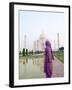 Hindu Woman at Taj Mahal, Agra, India-Bill Bachmann-Framed Photographic Print