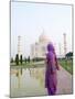 Hindu Woman at Taj Mahal, Agra, India-Bill Bachmann-Mounted Photographic Print
