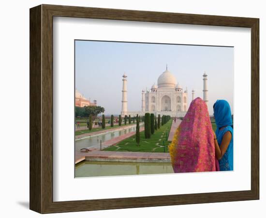 Hindu Woman at Taj Mahal, Agra, India-Bill Bachmann-Framed Photographic Print