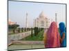 Hindu Woman at Taj Mahal, Agra, India-Bill Bachmann-Mounted Photographic Print