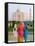 Hindu Women with Veils in the Taj Mahal, Agra, India-Bill Bachmann-Framed Stretched Canvas