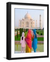 Hindu Women with Veils in the Taj Mahal, Agra, India-Bill Bachmann-Framed Photographic Print