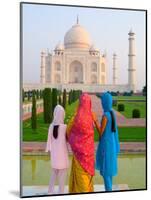 Hindu Women with Veils in the Taj Mahal, Agra, India-Bill Bachmann-Mounted Photographic Print