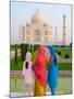 Hindu Women with Veils in the Taj Mahal, Agra, India-Bill Bachmann-Mounted Photographic Print