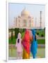 Hindu Women with Veils in the Taj Mahal, Agra, India-Bill Bachmann-Framed Photographic Print