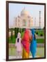 Hindu Women with Veils in the Taj Mahal, Agra, India-Bill Bachmann-Framed Photographic Print