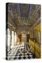 Hinduism: Ornately Decorated Painted and Mirrored Ceiling-null-Stretched Canvas