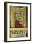 Hinduism: Small Reclining Ganesha (Elephant-Headed Deity) Statue on Ornate Gilded and Mirrored Wall-null-Framed Photographic Print