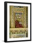 Hinduism: Small Reclining Ganesha (Elephant-Headed Deity) Statue on Ornate Gilded and Mirrored Wall-null-Framed Photographic Print