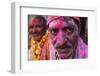 Hindus celebrating Holi festival, Dauji, Uttar Pradesh, India-Godong-Framed Photographic Print