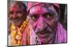 Hindus celebrating Holi festival, Dauji, Uttar Pradesh, India-Godong-Mounted Photographic Print