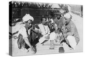 Hindus Gambling, India, 1916-1917-null-Stretched Canvas