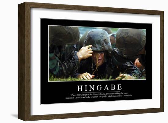 Hingabe: Motivationsposter Mit Inspirierendem Zitat-null-Framed Photographic Print