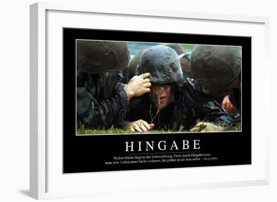 Hingabe: Motivationsposter Mit Inspirierendem Zitat-null-Framed Photographic Print