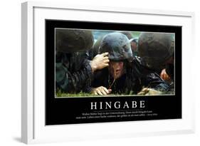 Hingabe: Motivationsposter Mit Inspirierendem Zitat-null-Framed Photographic Print