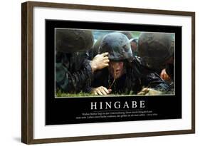 Hingabe: Motivationsposter Mit Inspirierendem Zitat-null-Framed Photographic Print