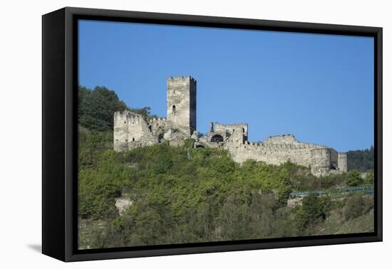 Hinterhaus castle ruins, Spitz, Wachau Valley, UNESCO World Heritage Site, Lower Austria, Austria, -Rolf Richardson-Framed Stretched Canvas