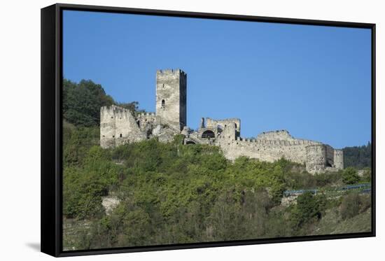 Hinterhaus castle ruins, Spitz, Wachau Valley, UNESCO World Heritage Site, Lower Austria, Austria, -Rolf Richardson-Framed Stretched Canvas