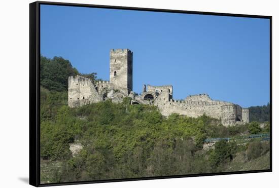 Hinterhaus castle ruins, Spitz, Wachau Valley, UNESCO World Heritage Site, Lower Austria, Austria, -Rolf Richardson-Framed Stretched Canvas