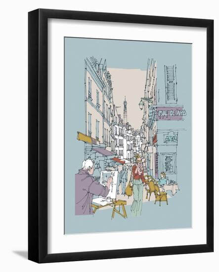 Hinterland Paris-Ken Hurd-Framed Giclee Print