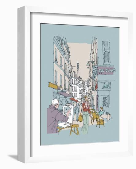 Hinterland Paris-Ken Hurd-Framed Giclee Print