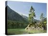 Hintersee, Berchtesgadener Land, Bavaria, Germany, Europe-Jochen Schlenker-Stretched Canvas
