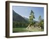 Hintersee, Berchtesgadener Land, Bavaria, Germany, Europe-Jochen Schlenker-Framed Photographic Print