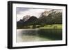 Hintersee, Ramsau, Bavaria, GER: Hintersee High Towering Mts Popular Location For Landscapists-Axel Brunst-Framed Photographic Print