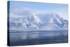 Hiorthfjellet Mountain, Adventfjorden (Advent Bay) Fjord with Sea Ice in Foreground, Svalbard-Stephen Studd-Stretched Canvas