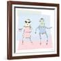 Hip Birds-Reza Farazmand-Framed Art Print